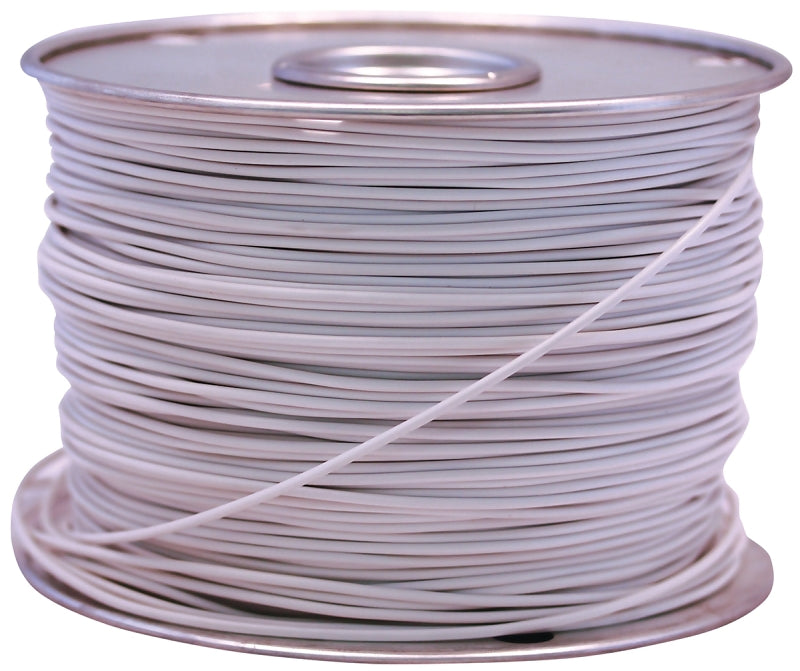 CCI 55667923 Primary Wire, 16 AWG Wire, 1-Conductor, 60 VDC, Copper Conductor, White Sheath, 100 ft L