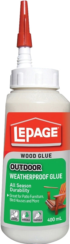 LePage 442185 Weatherproof Glue, Brown, 400 mL Bottle