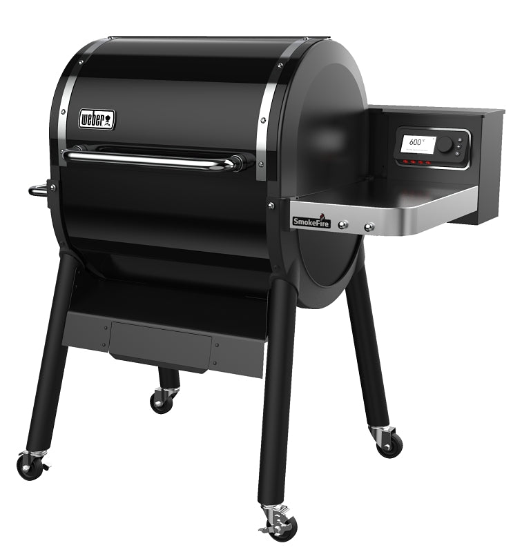 Weber SmokeFire 22510001 Pellet Grill, 672 sq-in Primary Cooking Surface, Side Shelf Included: Yes