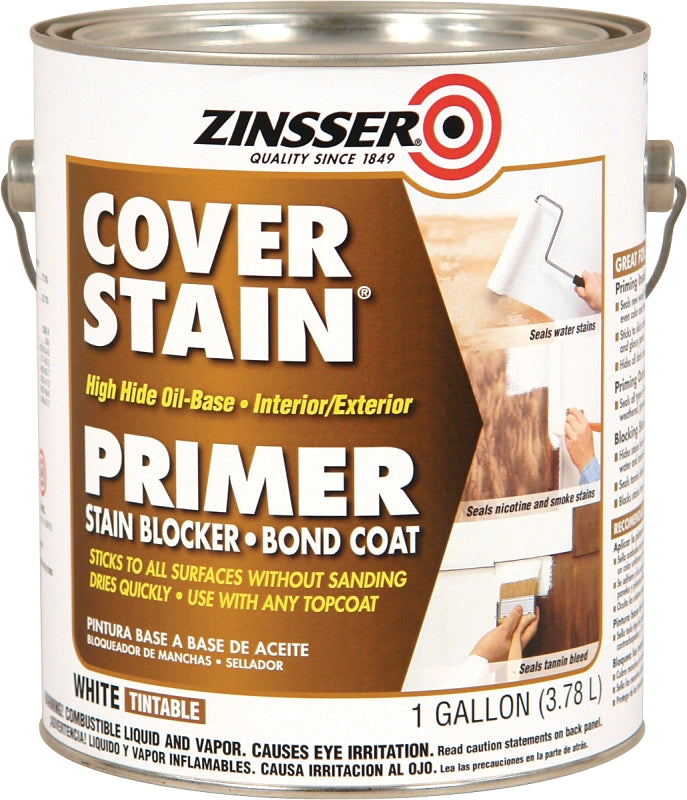 Zinsser 3551 Primer, Matte, White, 1 gal