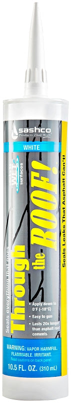 Sashco 14030 Sealant, White, Paste, 10.5 oz, Cartridge