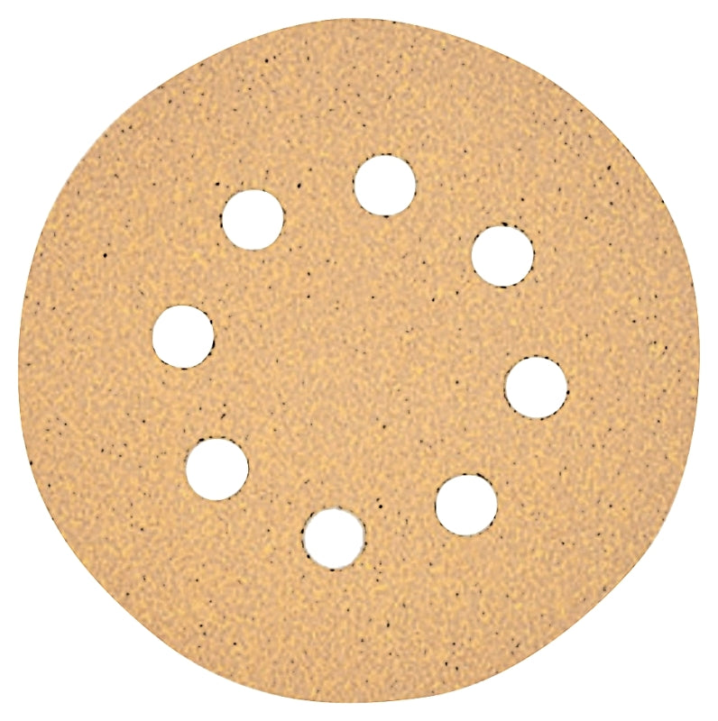 DeWALT DW4304 Sanding Disc, 5 in Dia, Coated, 150 Grit, Fine, Aluminum Oxide Abrasive, Paper Backing, 8-Hole