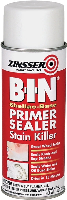 Zinsser Z01018 Primer, Flat, White, 369 g, Aerosol Can