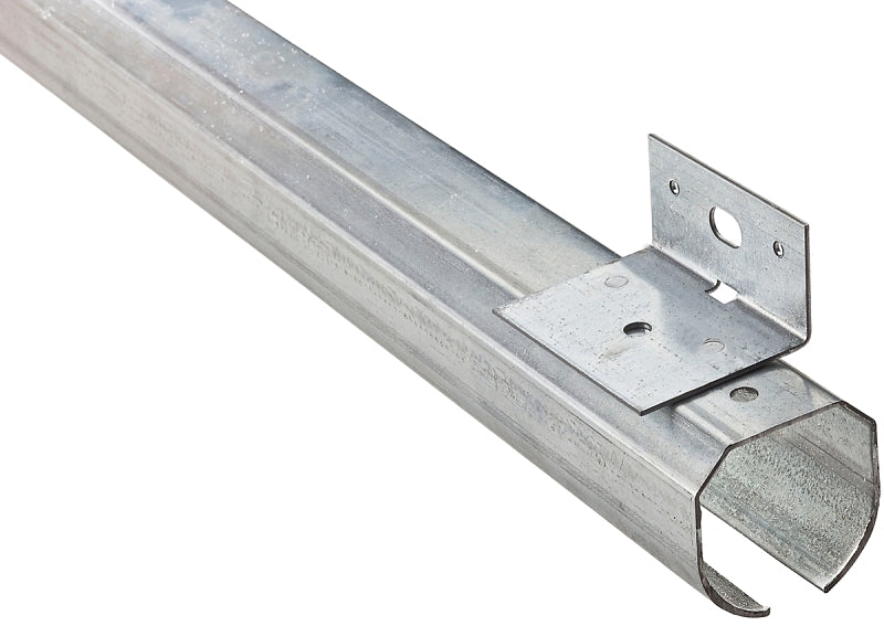 National Hardware N193-961 Round Rail, Steel, Galvanized, 2-13/32 in W, 2-3/8 in H, 144 in L
