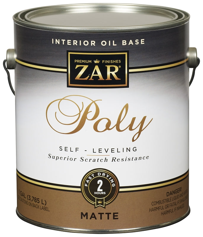 ZAR 33913 Polyurethane, Liquid, Antique Flat, 1 gal, Can