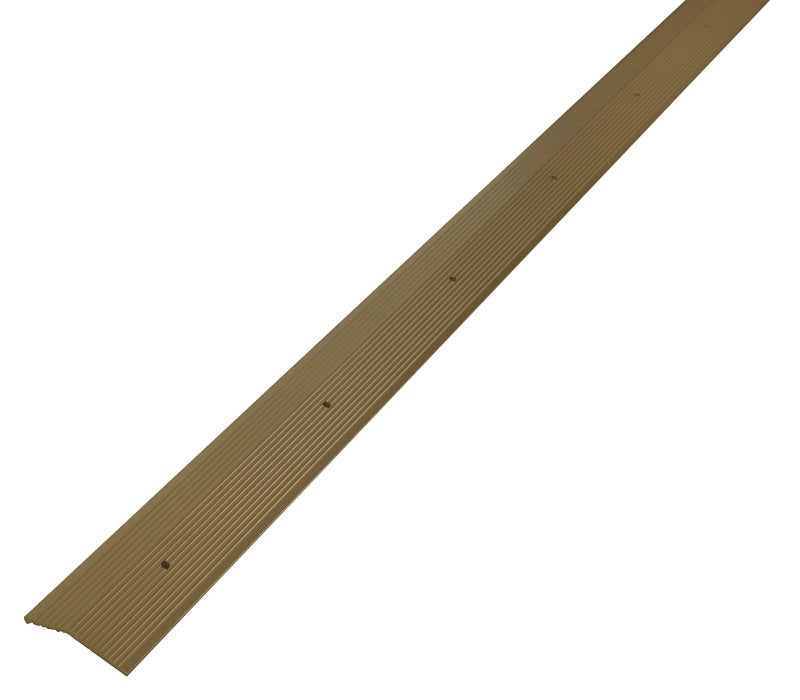 M-D 43381 Carpet Trim, 36 in L, 2 in W, Flooring Surface, Antique Brass