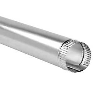 Imperial VT0035 Rigid Pipe, 4 in Dia, 36 in L, Aluminum