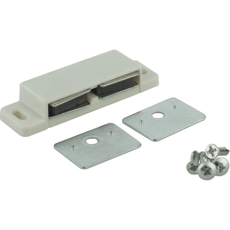 Hardware Resources KFCMD-A-WH2 Door Catch, Plastic, White