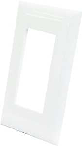 US Hardware E-122C Wallplate, Plastic, White