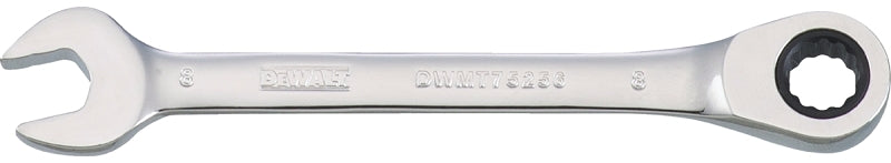 DeWALT DWMT75256OSP Combination Wrench, Metric, 8 mm Head, 4-3/8 in L, Chrome, Comfort-Grip Handle