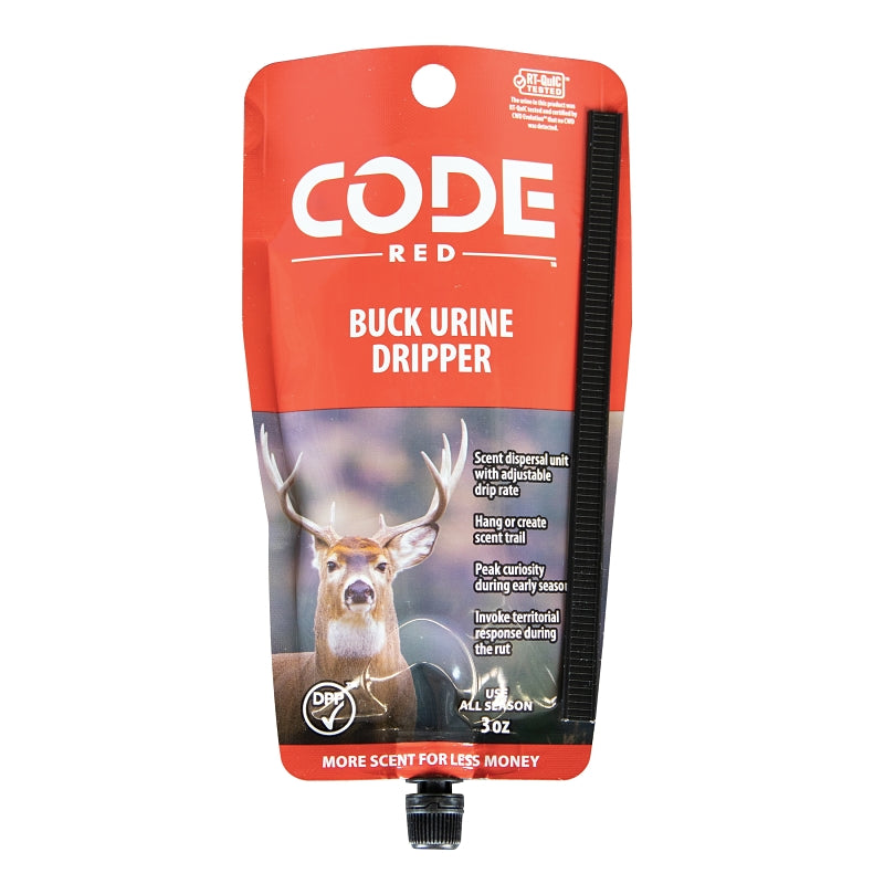 CODE RED OA1423 Buck Urine Dripper, 3 fl-oz Dripper Bag