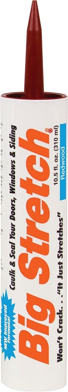 Sashco 10012 Caulk, Redwood,-30 to 250 deg F, 10.5 oz, Cartridge