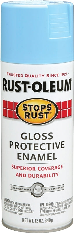 Rust-Oleum 7722830 Rust Preventative Spray Paint, Gloss, Harbor Blue, 12 oz, Can