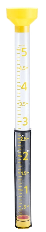 Taylor 2706 Rain Gauge, 5 in, Multi-Color