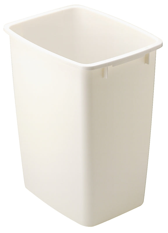 Rubbermaid 2806 FG2806TPBISQU Waste Basket, 36 qt Capacity, Polyethylene, Bisque, 18 in H