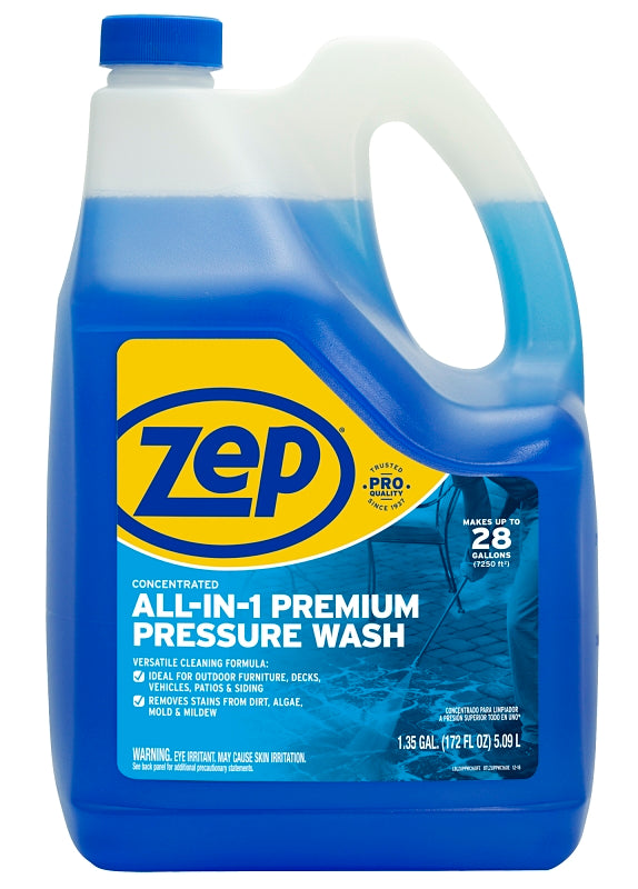 Zep ZUPPWC160 Pressure Washer Concentrate, Liquid, Characteristic, 1.35 gal