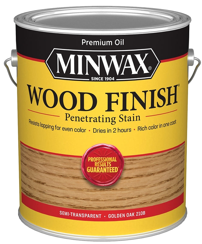 Minwax 71001000 Wood Stain, Golden Oak, Liquid, 1 gal, Can