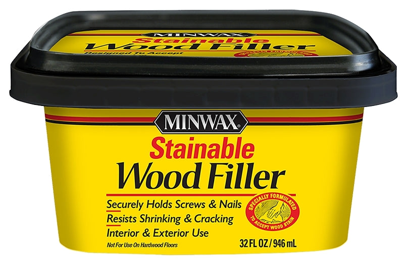 Minwax 428540000 Wood Filler, Solid, Natural, 32 oz