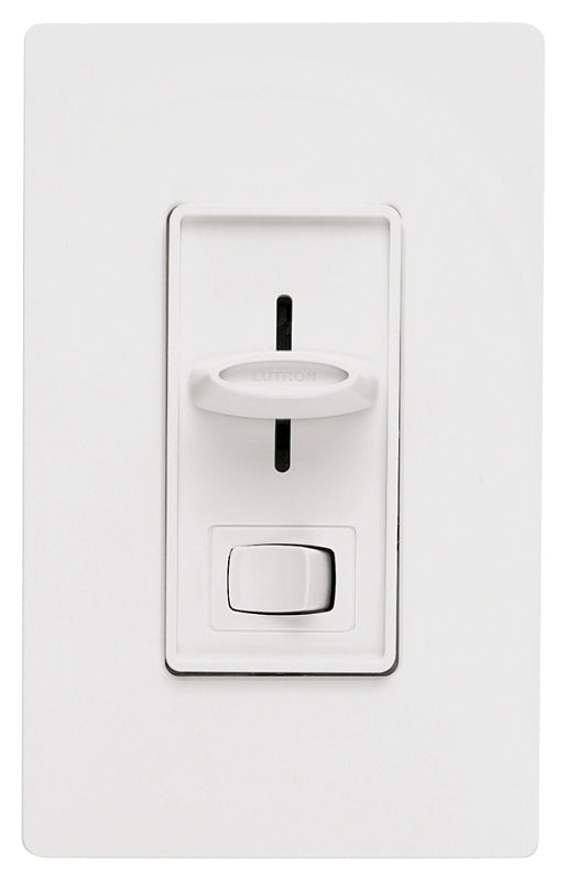 Lutron Skylark SCL-153PH-WH-C C.L Dimmer, 1.25 A, 120 V, 150 W, CFL, Halogen, Incandescent, LED Lamp, 3-Way, White