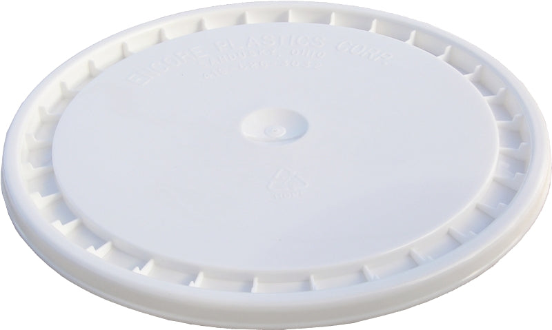 ENCORE Plastics 53000 Paint Pail Lid, Polyethylene, White