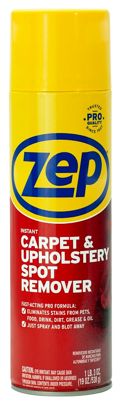 Zep ZUSPOT19 Instant Spot Remover, 19 oz, Liquid, Clear