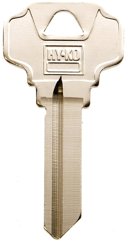 Hy-Ko 11010SC4D Key Blank, Brass, Nickel, For: Schlage Cabinet, House Locks and Padlocks