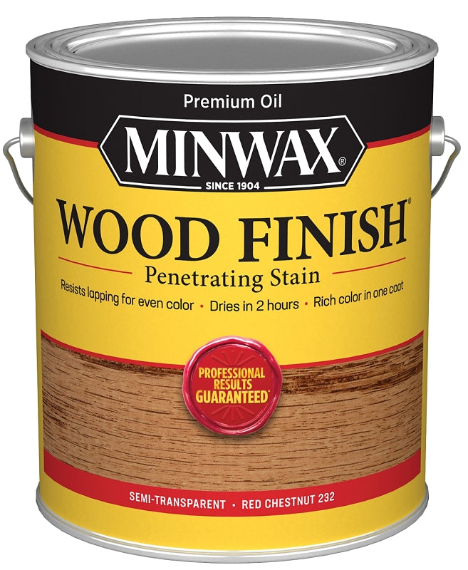 Minwax 710460000 Wood Stain, Red Chestnut, Liquid, 1 gal, Can