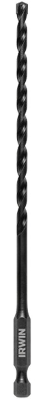 Irwin 1870546 Impact Drill Bit, 3/16 in Dia, 6 in OAL, 1-Flute, 1/4 in Dia Shank, Hex Shank