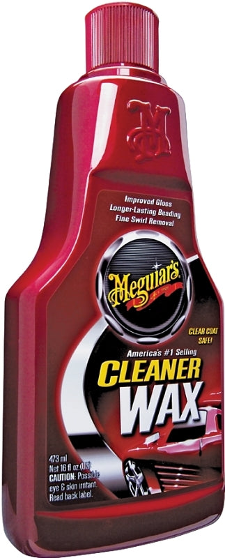 Meguiar's A1216 Cleaner Wax, 16 oz, Liquid, Pleasant