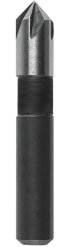 Irwin 1877714 Drill Bit, 1/4 in Dia, 1-17/32 in OAL, Countersink, 5-Flute, 1/4 in Dia Shank, Round Shank