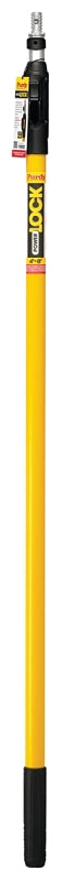 Purdy POWER LOCK 140855648 Extension Pole, 1-5/16 in Dia, 4 to 8 ft L, Aluminum/Fiberglass, Rubber Handle