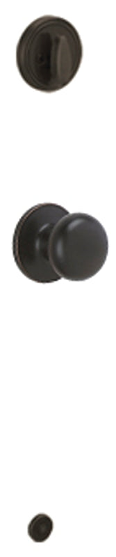 Schlage J Series JH59STR716 Passage Knob, Metal, Aged Bronze, 2-3/8, 2-3/4 in Backset, 1-3/8 to 1-3/4 in Thick Door