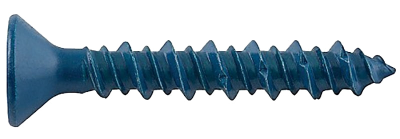 DEWALT UltraCon+ Series DFM12768 Concrete Screw Anchor, 1/4 in Dia, 3-1/4 in L, Carbon Steel, Zinc Stalgard