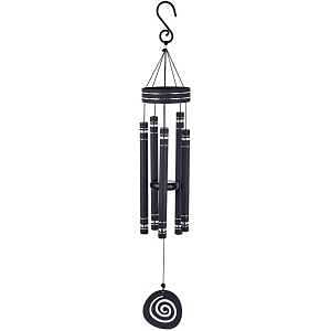 Sunset Vista Designs 93562 Wind Chime, Galaxy, Aluminum, Black