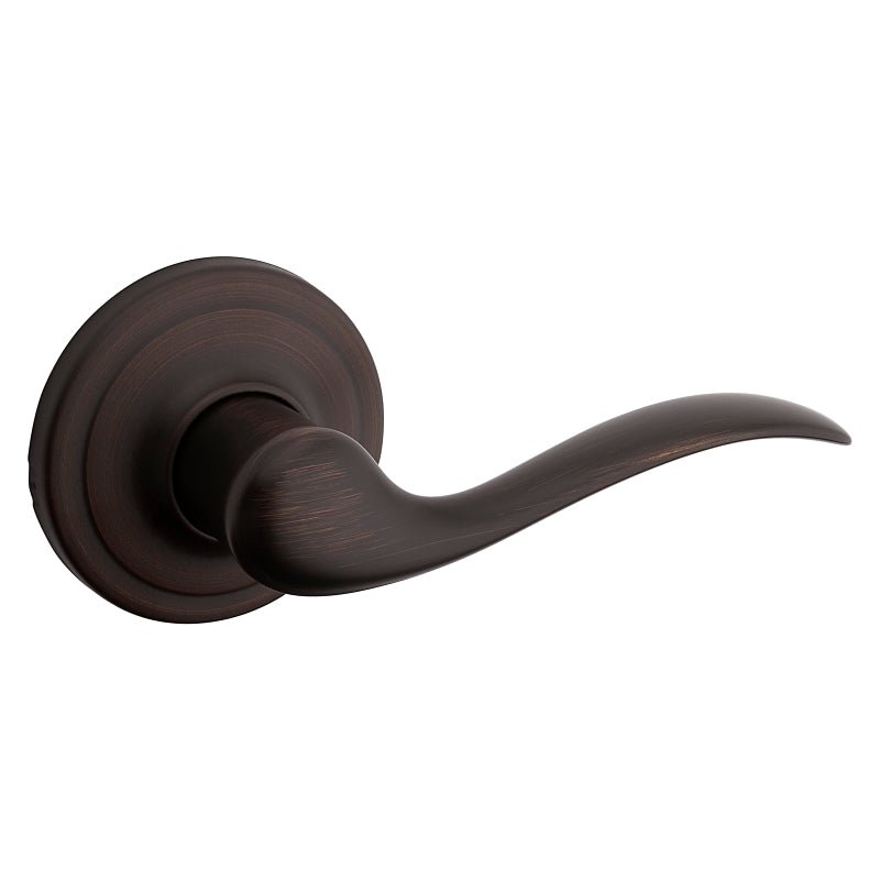 Kwikset Signature Series 720TNL11PRCALRCS Passage Lever, Non-Locking Lock, Venetian Bronze, Zinc, Residential, 2 Grade