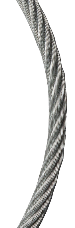 BARON 695941 Cable, 1/16 in Dia, 500 ft L, 96 lb Working Load, Galvanized