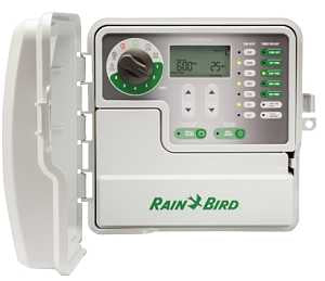 Rain Bird SST-600OUT Irrigation Timer, 25.5/120 VAC, 6 -Zone, 1 -Program, Digital Display, Wall Mounting