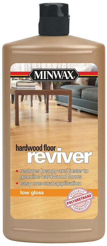 Minwax 609604444 Hardwood Floor Reviver Paint, Low-Gloss, Liquid, Clear, 1 qt, Can