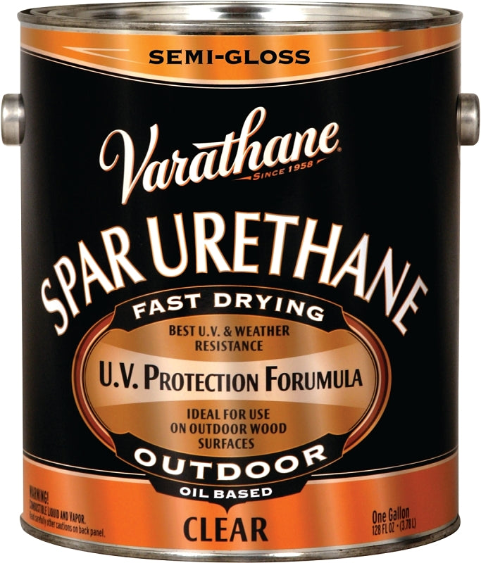 Varathane 9432 Ultimate Spar Urethane Paint, Semi-Gloss, Liquid, Clear, 1 gal, Can