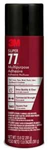 3M Super 77-DSC Multi-Purpose Spray Adhesive, Colorless, 13.8 oz Aerosol Can