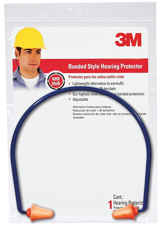 3M TEKK Protection 90537-80025T Banded Hearing Protector, 28 dB NRR