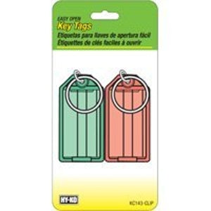 Hy-Ko KC143-CLIP Key Tag, Plastic