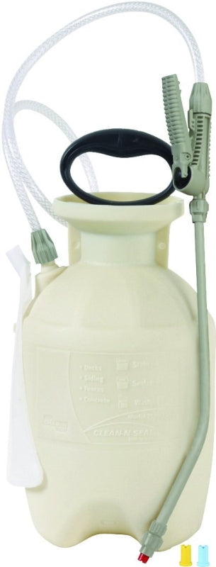 CHAPIN Clean 'N Seal 25012 Handheld Sprayer, 1 gal Tank, Poly Tank, 34 in L Hose