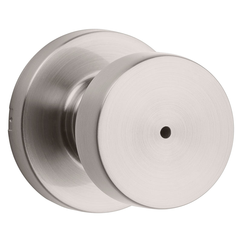 Kwikset Signature Series 730PSK RDT 15 CP Privacy Lockset, Pismo Design, Knob Handle, Satin Nickel, Zinc, Silver