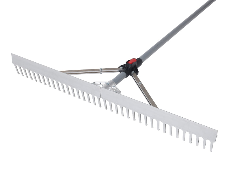 Garant GPCALR36 Landscaping Level Rake with Folding Head, 36 in W Head, 28-Tine, Aluminum Head