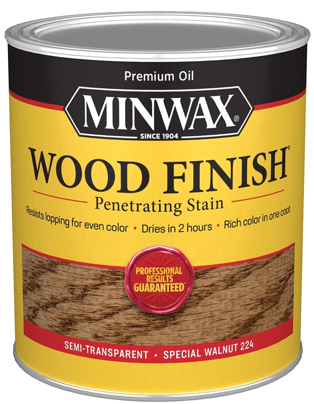 Minwax 70006444 Wood Stain, Special Walnut, Liquid, 1 qt, Can