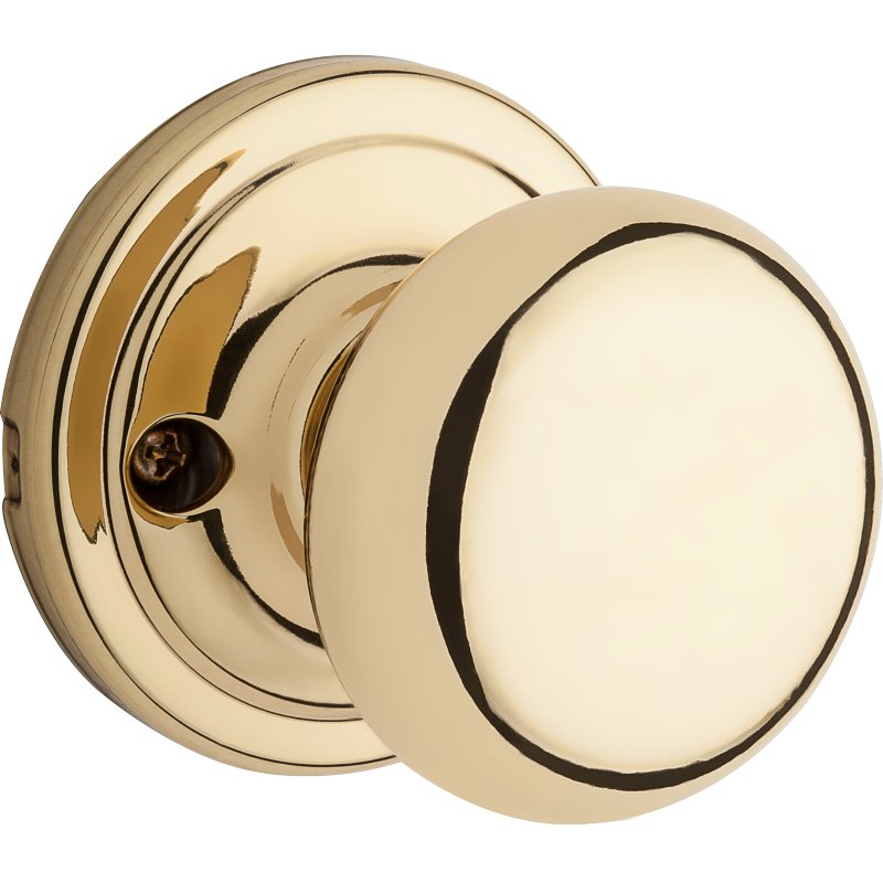 Kwikset Signature Series 788H 3 KI V1 Dummy Knob, Hancock, Traditional Design, Polished Brass, Residential, Zinc