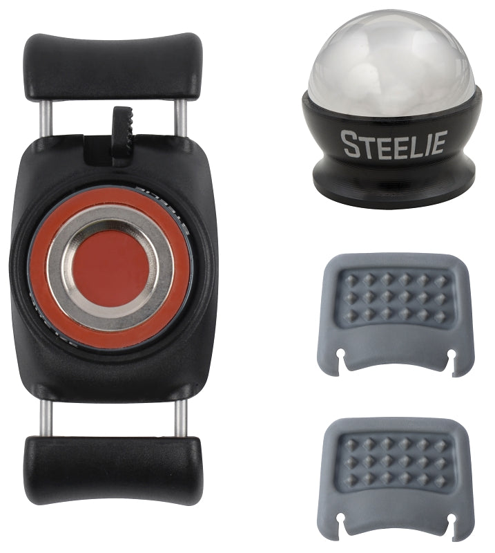 Nite Ize Steelie STFD-01-R8 Car-Mount Kit, Stainless Steel, Black/Silver