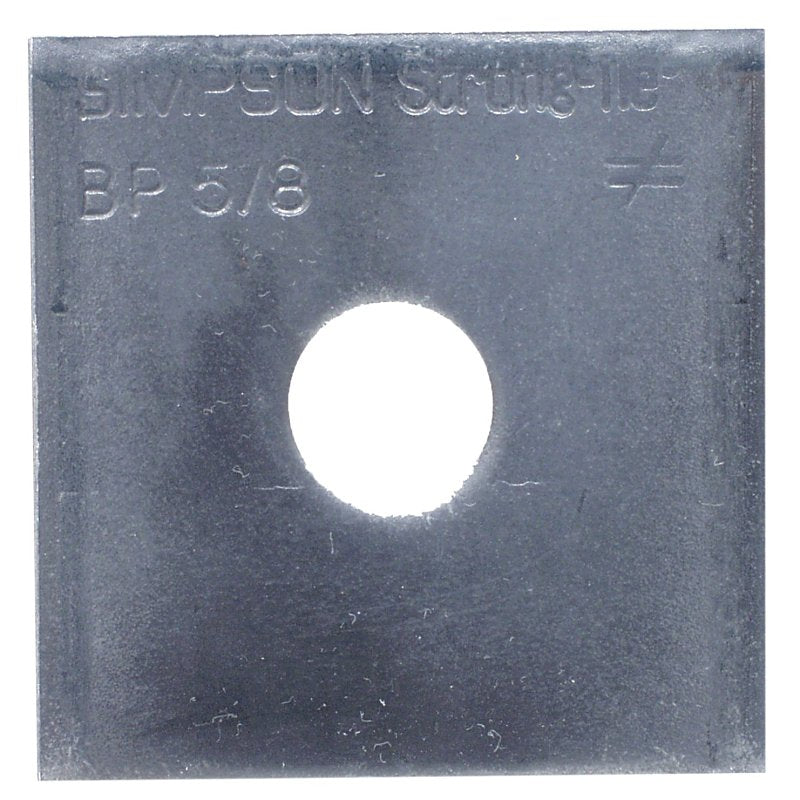 Simpson Strong-Tie BP 5/8 Bearing Plate, 1/4 in Gauge, Steel