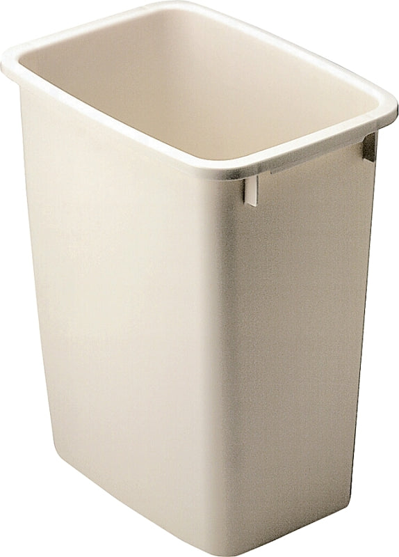 Rubbermaid FG280500BISQU Waste Basket, 21 qt Capacity, Plastic, Bisque, 15 in H